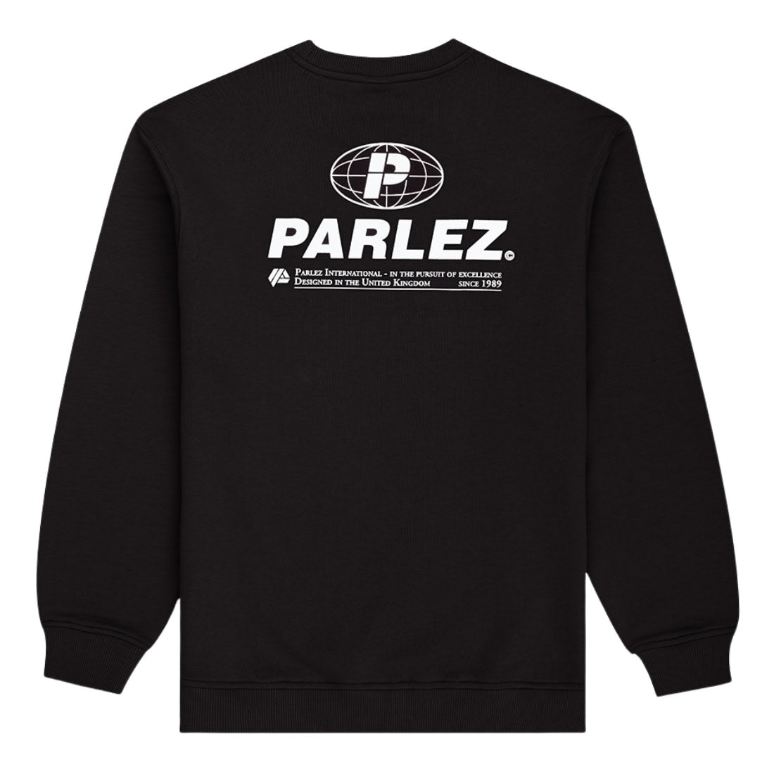 Parlez Excel Sweatshirt - Black - Mens Crew Neck Sweatshirt by Parlez