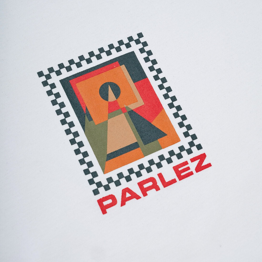 Parlez Figura T-Shirt - White - Mens Graphic T-Shirt by Parlez