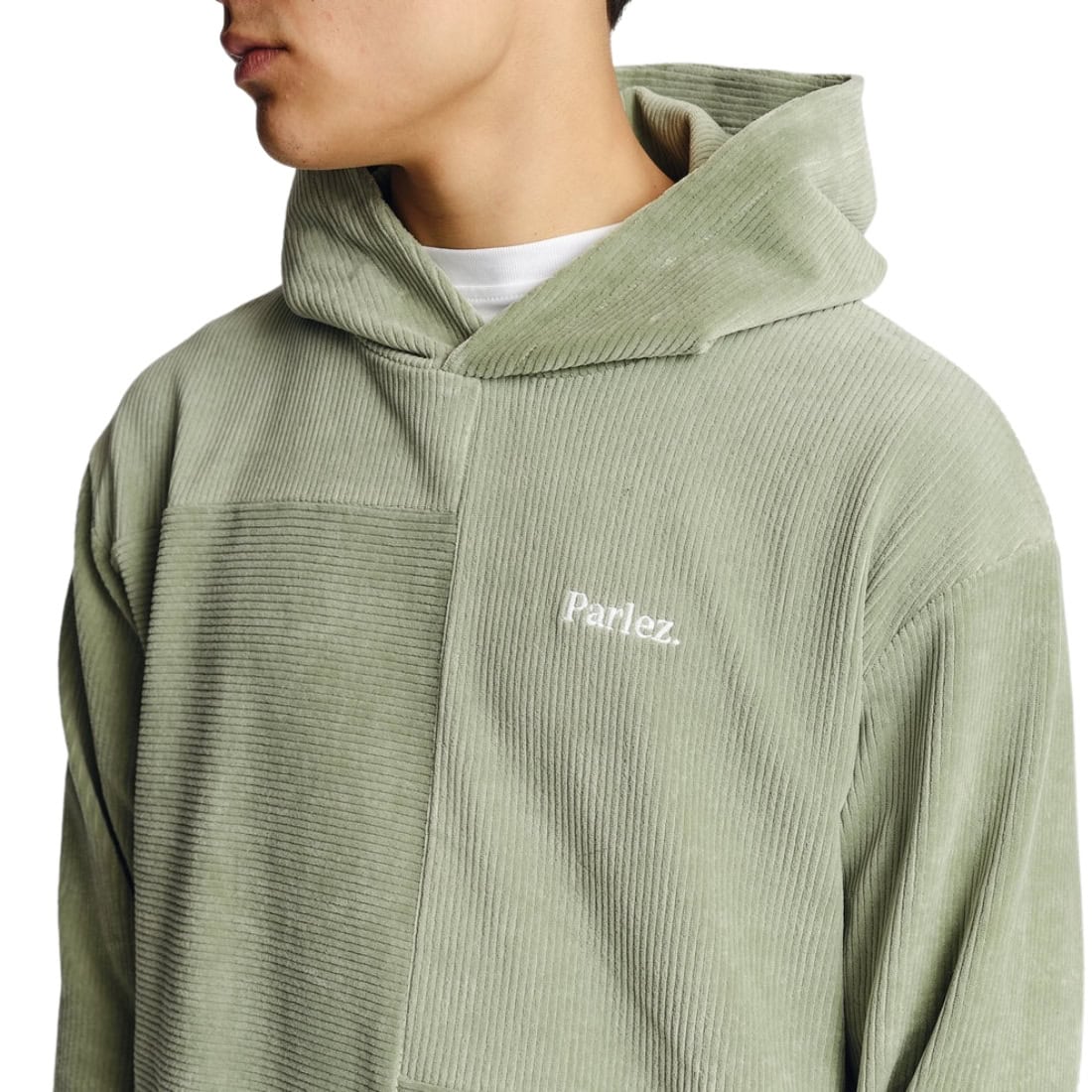 Parlez Filion Hoodie - Sea Mist - Mens Pullover Hoodie by Parlez