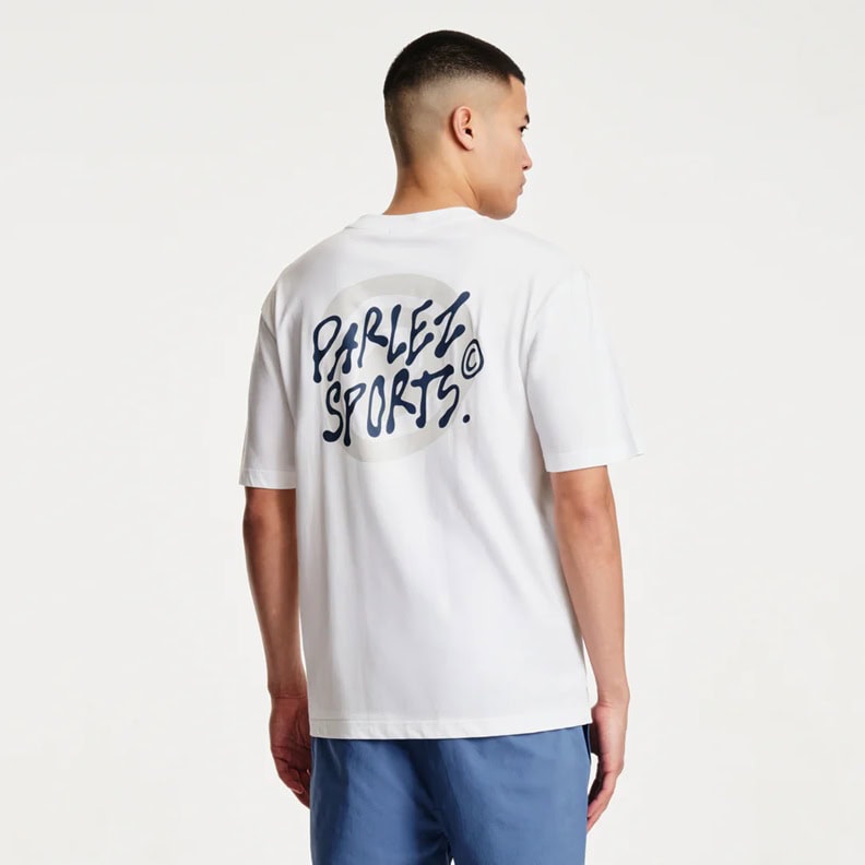 Parlez Flow T-Shirt - White - Mens Graphic T-Shirt by Parlez