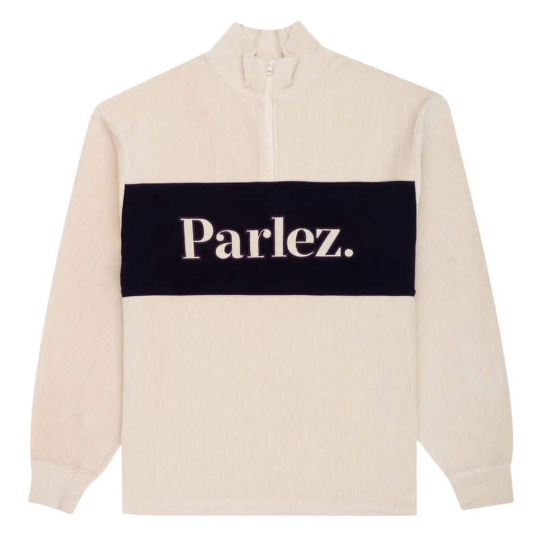 Parlez Inwood Quarter Zip Fleece Pullover - Shell - Mens Pullover Hoodie by Parlez