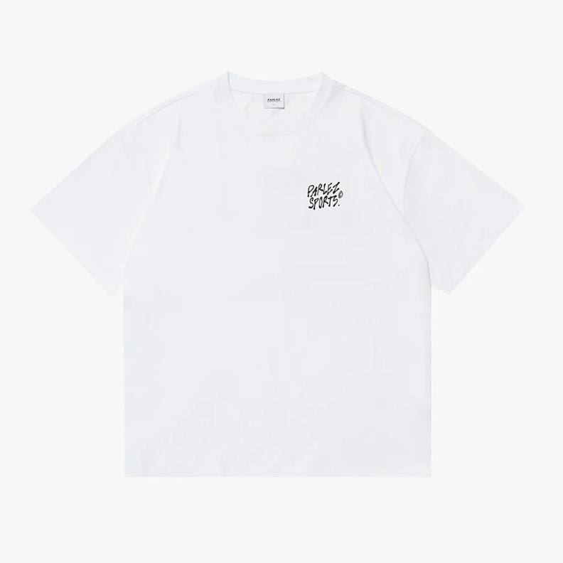 Parlez Reach Oversized T-Shirt - White - Mens Graphic T-Shirt by Parlez