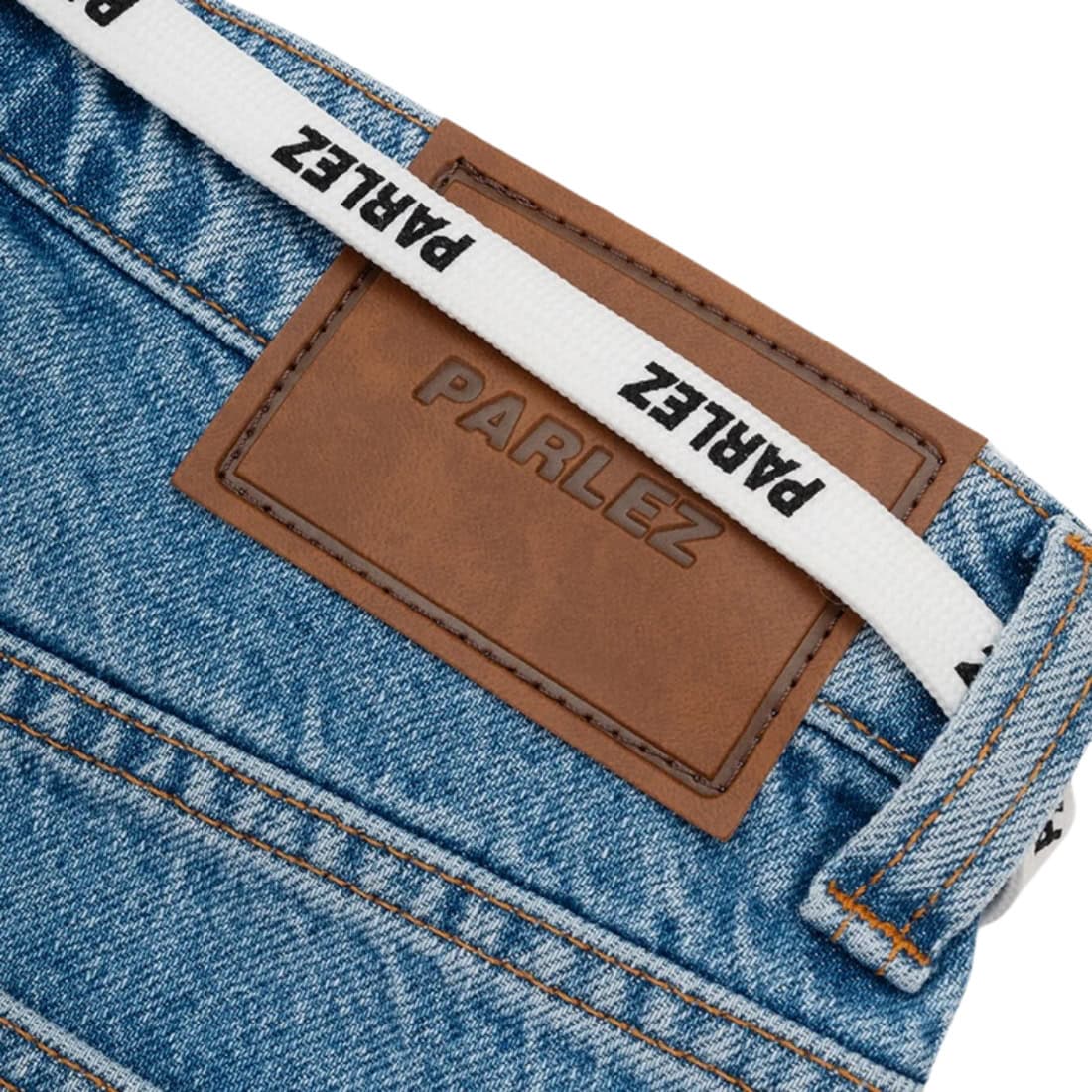 Parlez Serge Denim Shorts - Light Indigo Wash - Mens Denim Shorts by Parlez