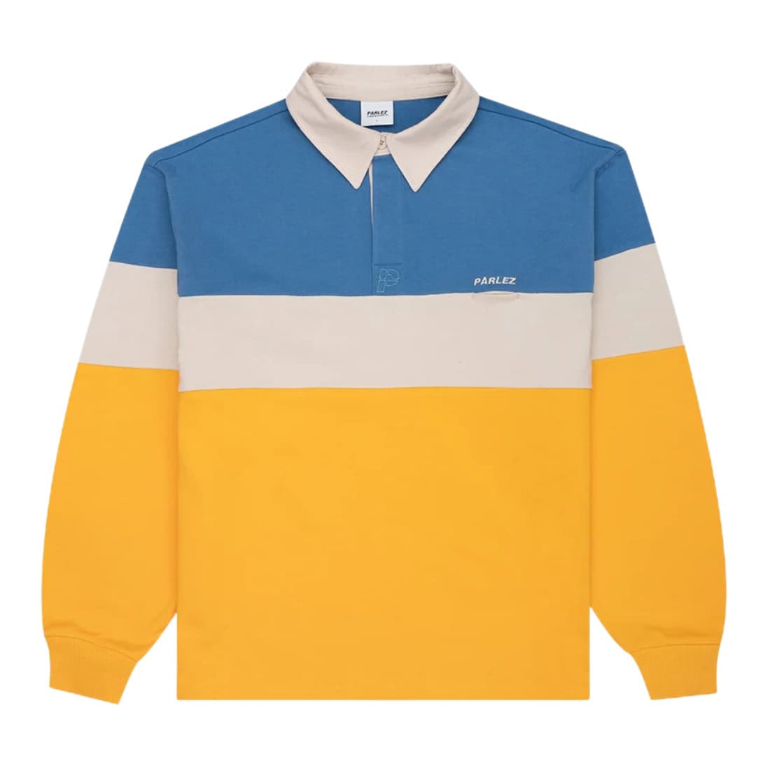 Parlez Strive Rugby Shirt - Azure - Mens Polo Shirt by Parlez