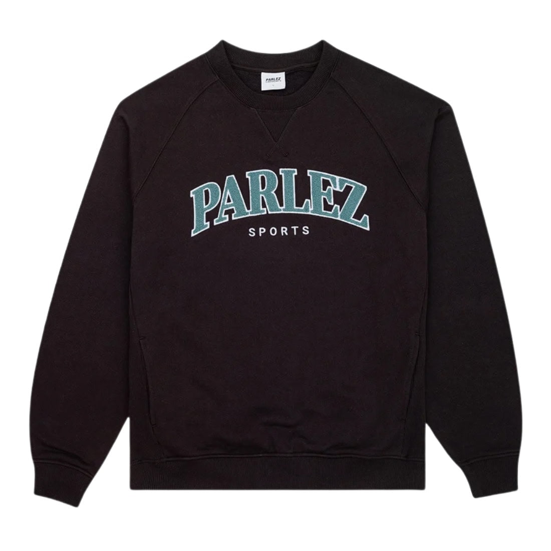 Parlez Varsity Crew - Black - Mens Crew Neck Sweatshirt by Parlez
