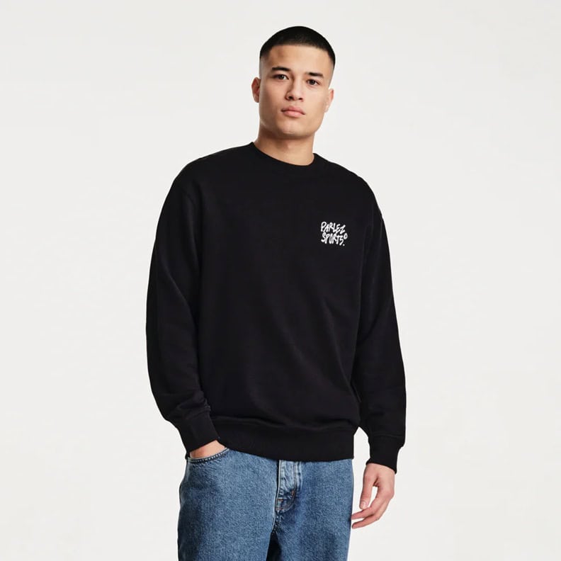 Parlez Verge Sweater - Black - Mens Crew Neck Sweatshirt by Parlez