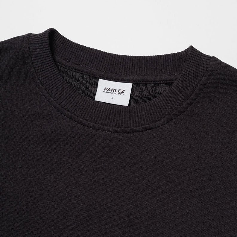 Parlez Verge Sweater - Black - Mens Crew Neck Sweatshirt by Parlez