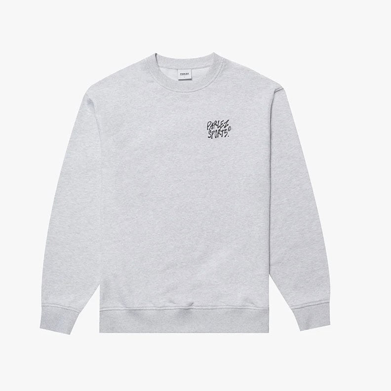 Parlez Verge Sweater - Heather Grey - Mens Crew Neck Sweatshirt by Parlez