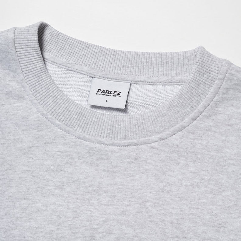 Parlez Verge Sweater - Heather Grey - Mens Crew Neck Sweatshirt by Parlez