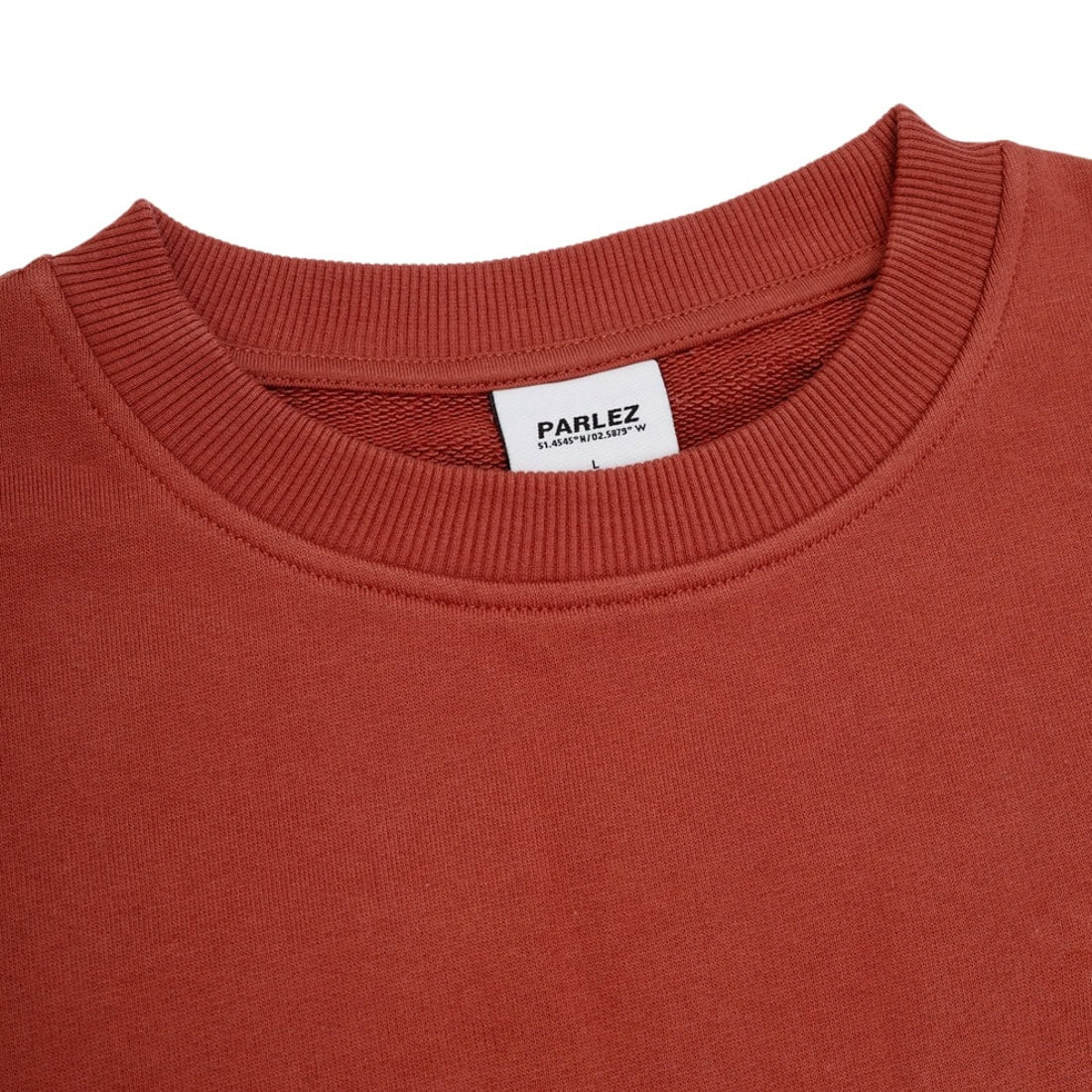 Parlez Vernon Oversized Crew - Dusty Coral - Mens Crew Neck Sweatshirt by Parlez