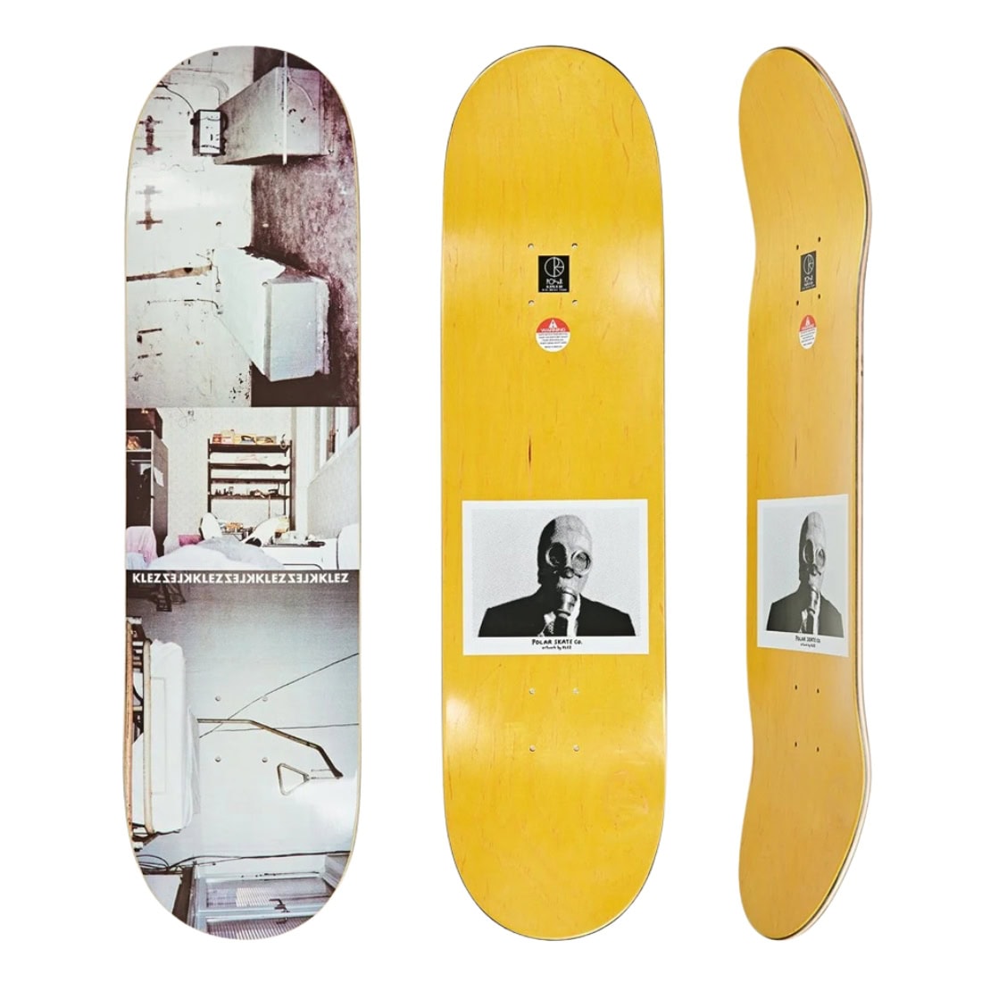 Polar 8.125" Klez Rehabilitation Center Deck - Multi - Skateboard Deck by Polar 8.125 inch
