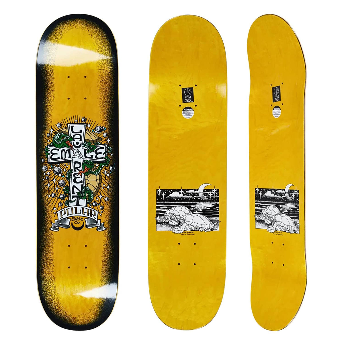 Polar 8.25&quot; Emile Laurent Turtle Town Deck - Multi - Skateboard Deck by Polar 8.25 inch