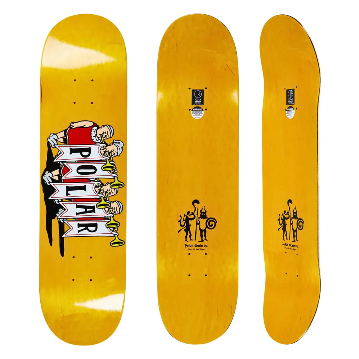 Polar 8.25&quot; Trumpets Deck - Multi - Skateboard Deck by Polar 8.25 inch