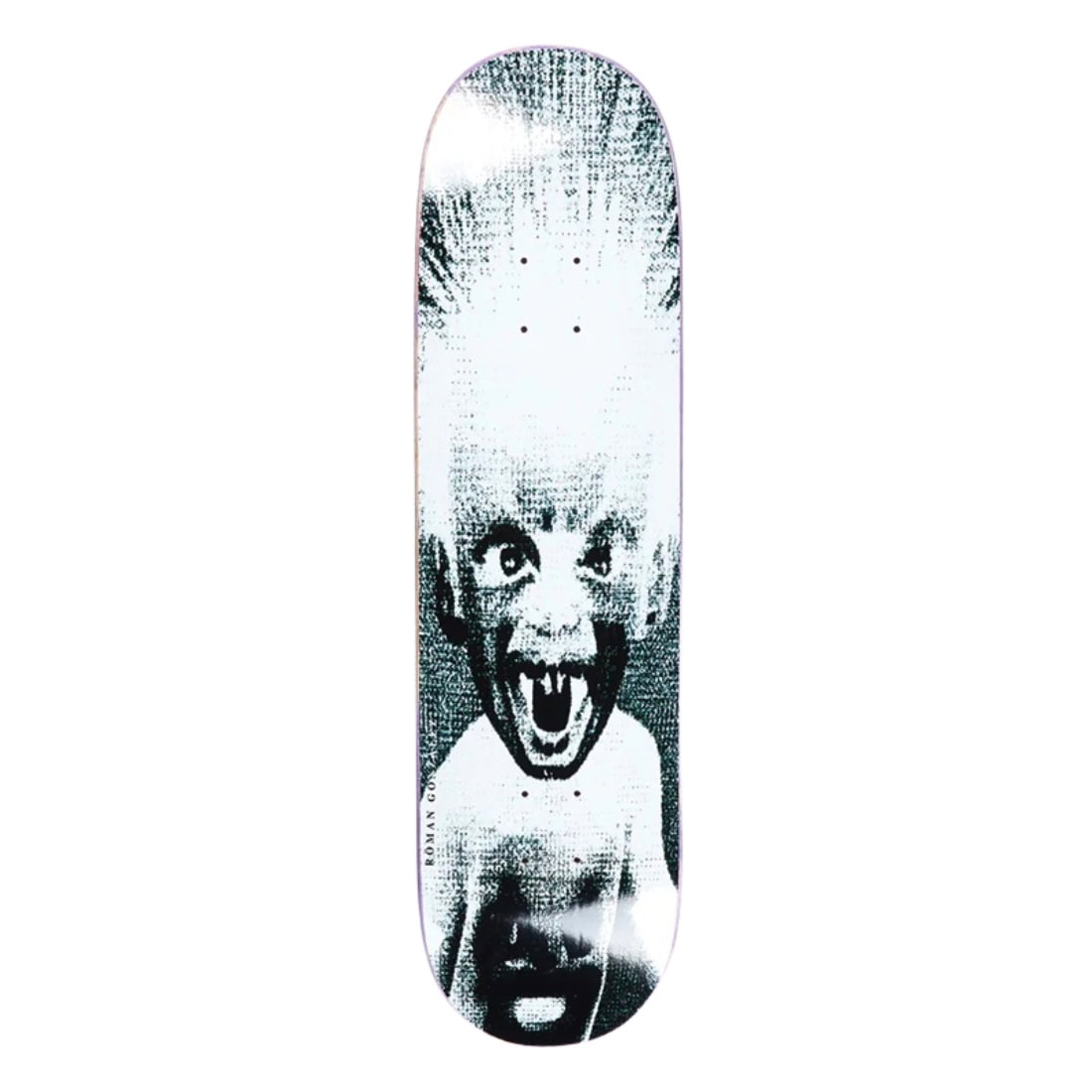 Polar 8.375" Roman Gonzalez Demon Child Deck - Blk/Wht - Skateboard Deck by Polar 8.375 inch