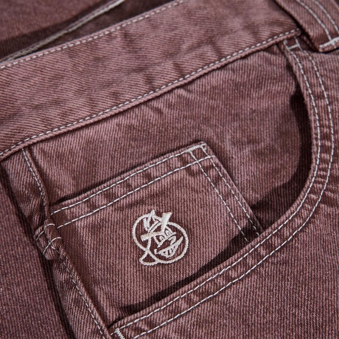 Polar 93! Denim Pants - Brownstone - Mens Relaxed/Loose Denim Jeans by Polar