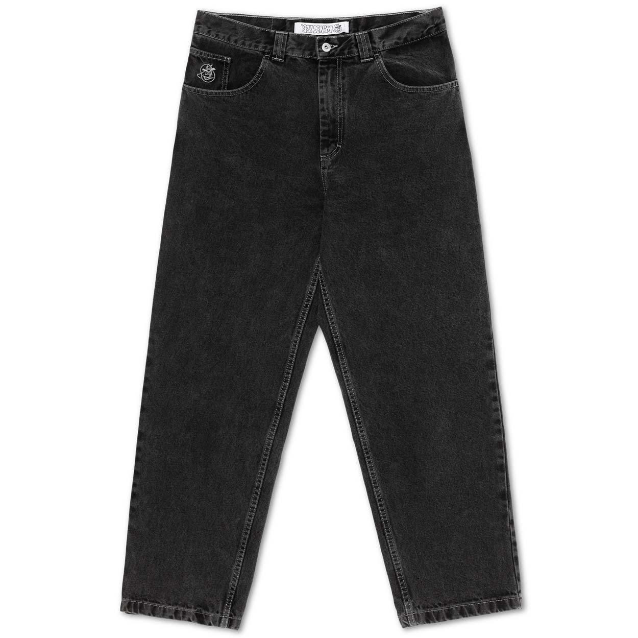Polar 93! Denim - Silver Black - Mens Relaxed/Loose Denim Jeans by Polar 30W x 32 L