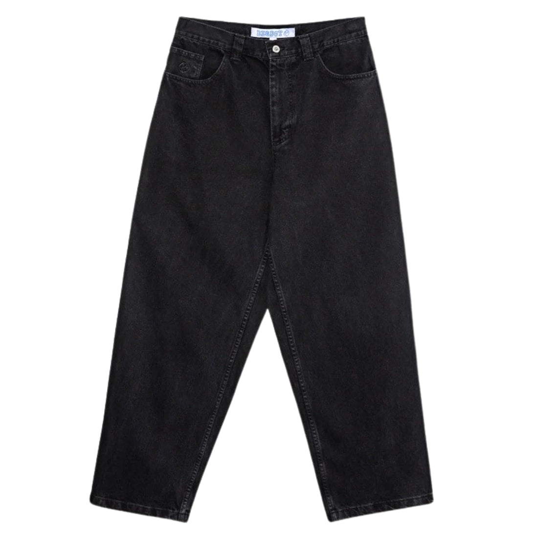 Polar Big Boy Jeans - Pitch Black - Mens Relaxed/Loose Denim Jeans by Polar