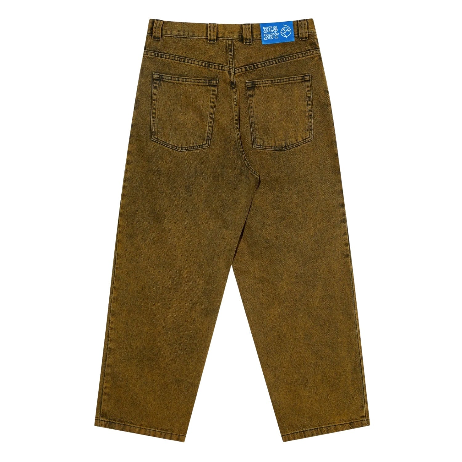 Polar Big Boy Pants - Yellow Black - Mens Relaxed/Loose Denim Jeans by Polar