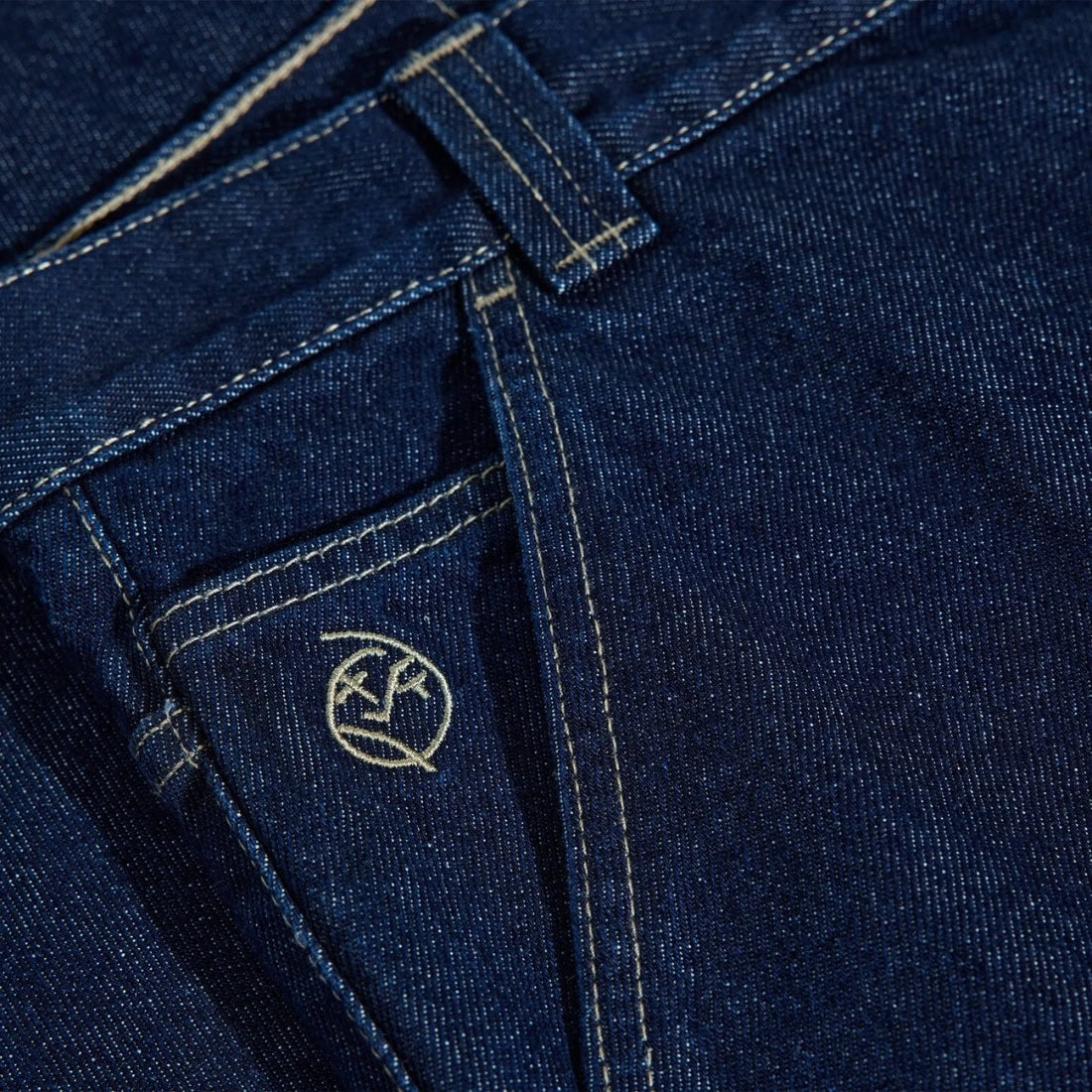 Polar Big Boy Work Pants - One Wash - Mens Relaxed/Loose Denim Jeans by Polar