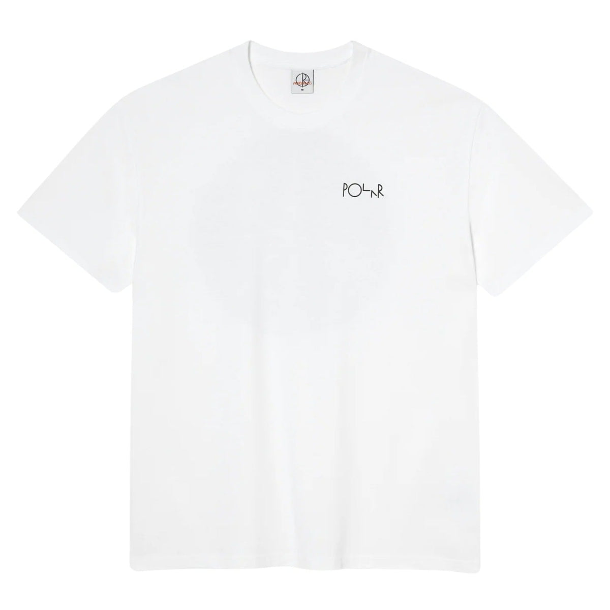 Polar Burnside Fill Logo T-Shirt - White - Mens Skate Brand T-Shirt by Polar