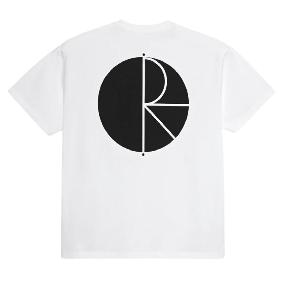 Polar Fill Logo T-Shirt - White/Black - Mens Graphic T-Shirt by Polar