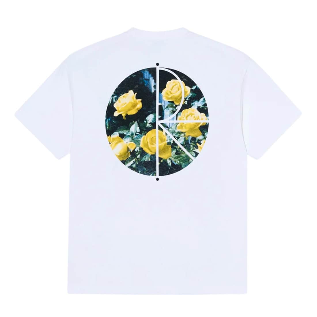 Polar Martas Roses Fill Logo Tee - White - Mens Graphic T-Shirt by Polar