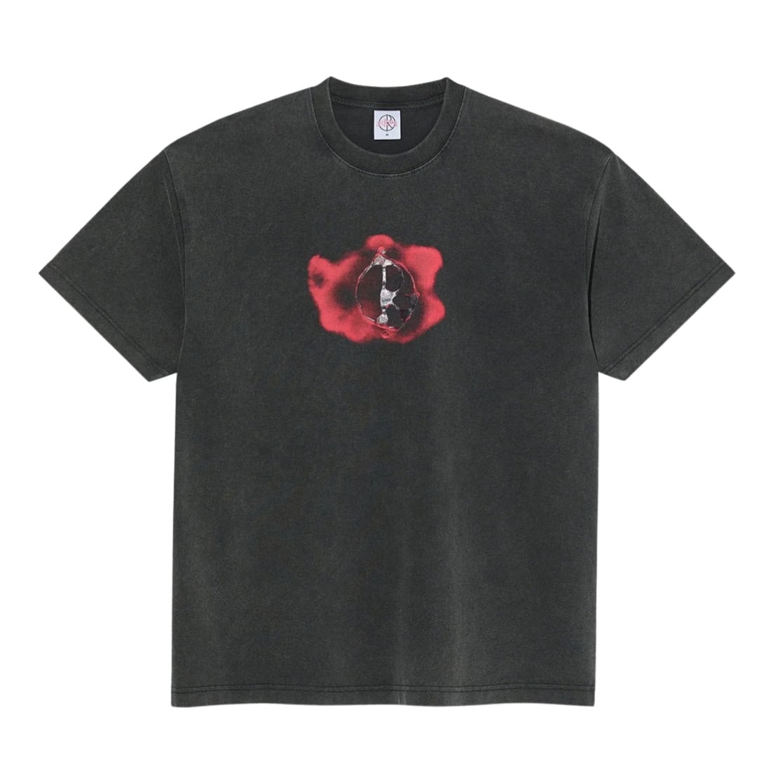 Polar Metal Logo T-Shirt - Silver Black - Mens Graphic T-Shirt by Polar