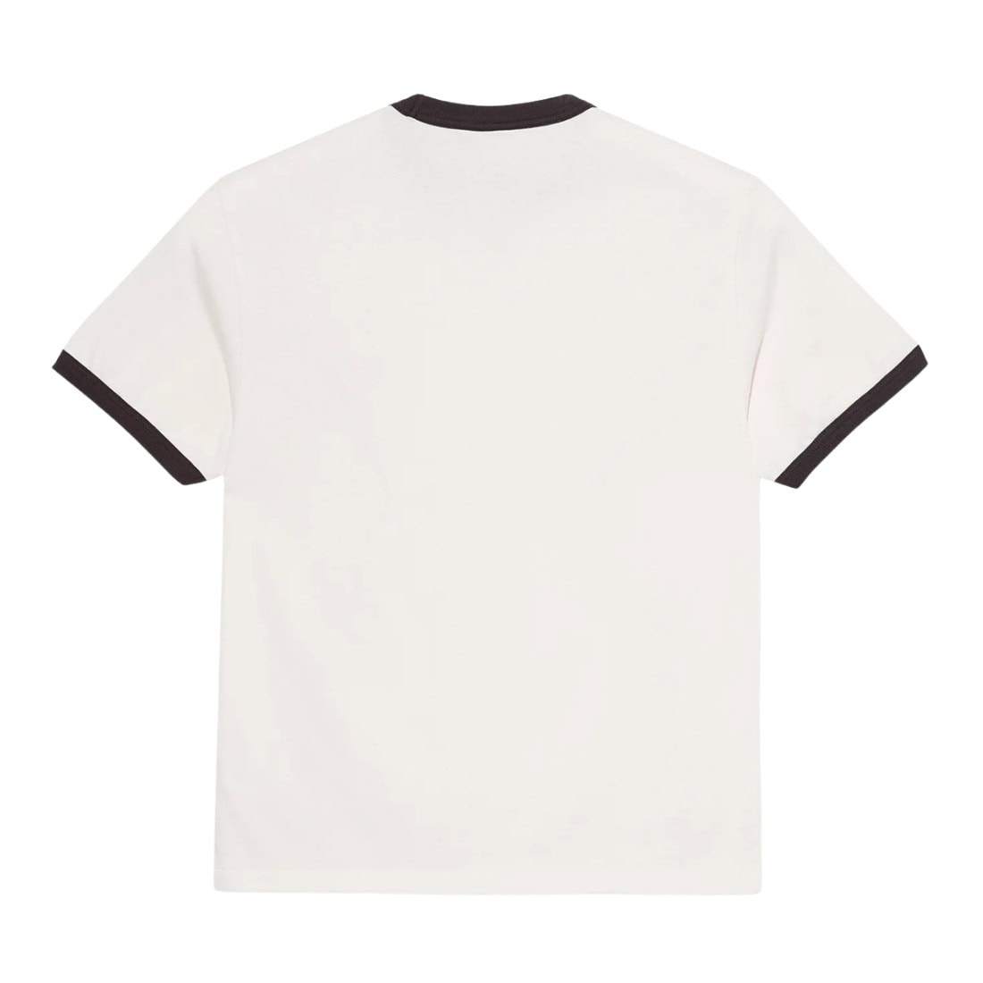 Polar Ringer T-Shirt - Ivory/Chocolate - Mens Plain T-Shirt by Polar