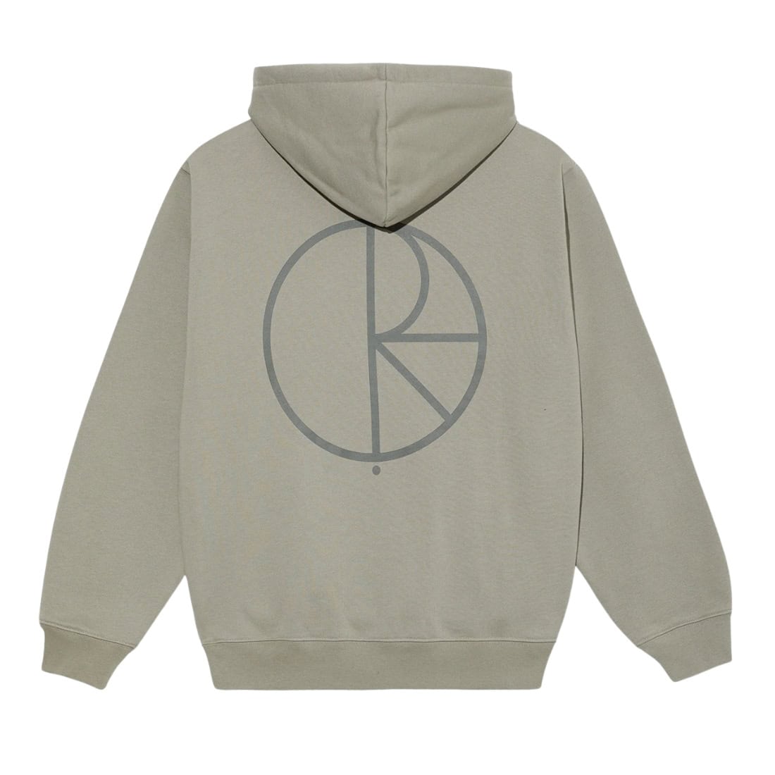 Polar Stroke Logo Dave Hoodie - Vetiver - Mens Pullover Hoodie by Polar