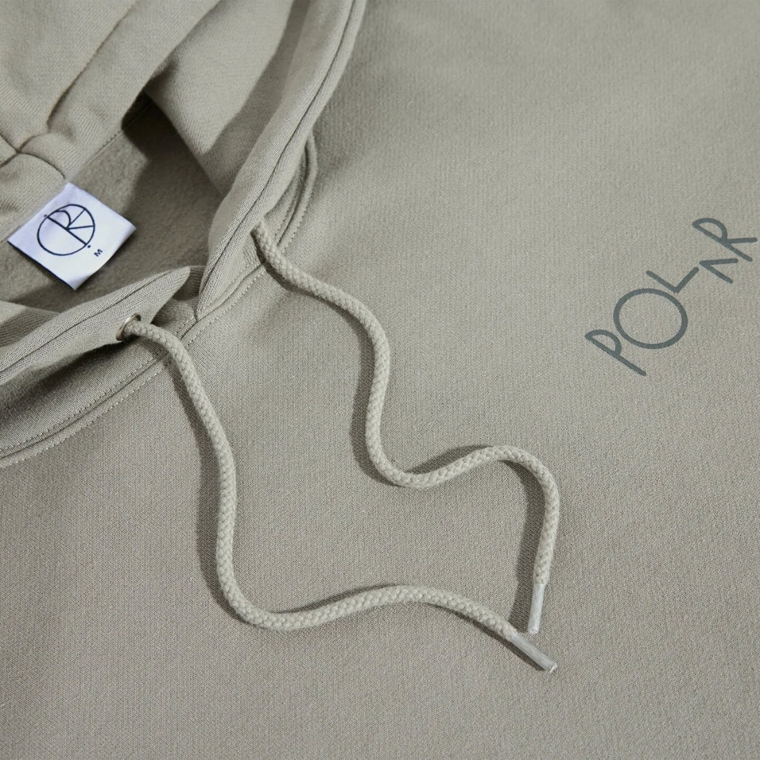 Polar Stroke Logo Dave Hoodie - Vetiver - Mens Pullover Hoodie by Polar