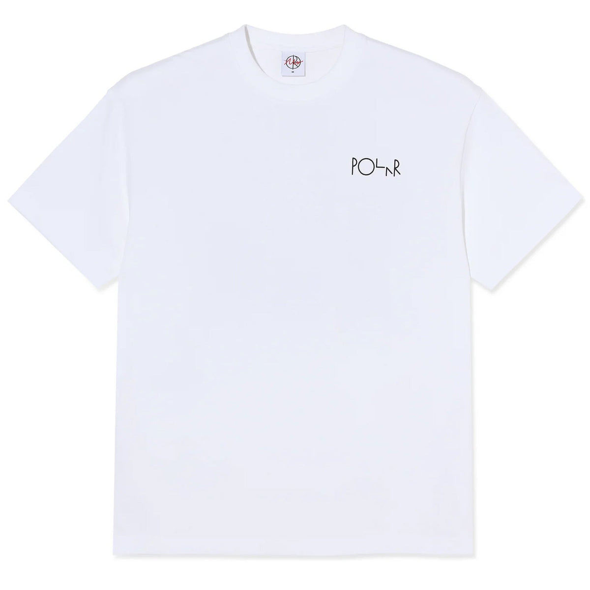 Polar Martas Roses Fill Logo Tee - White - Mens Graphic T-Shirt by Polar