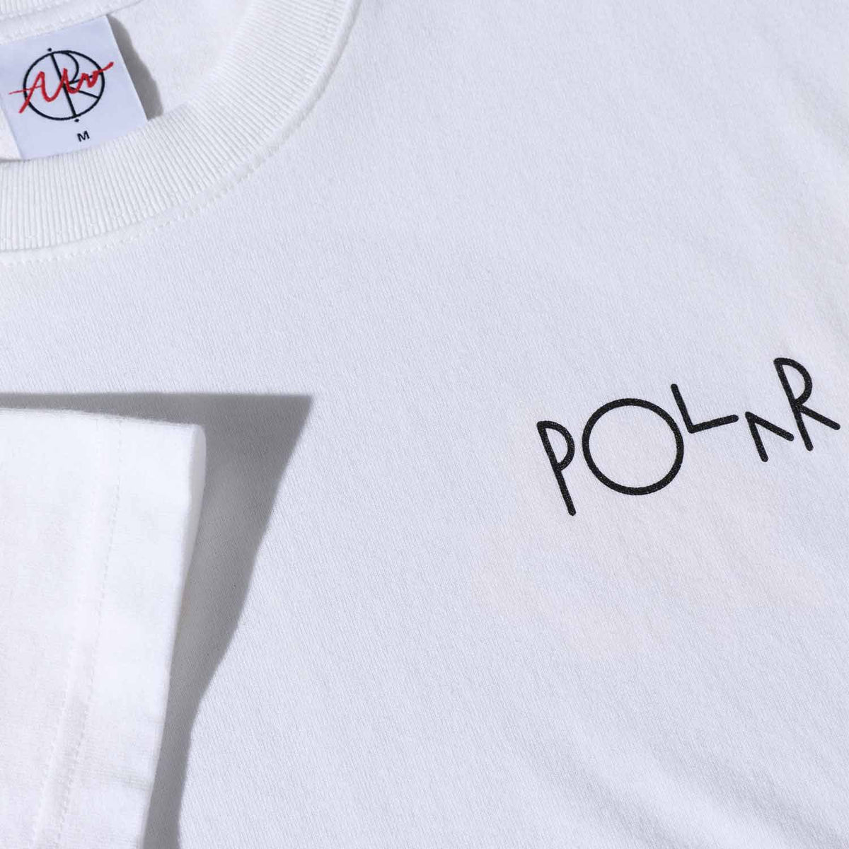 Polar Martas Roses Fill Logo Tee - White - Mens Graphic T-Shirt by Polar