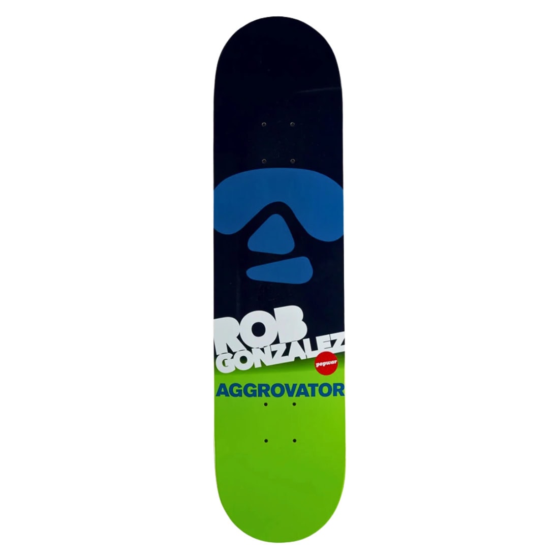 Popwar 7.75" Rob Gonzalez Aggrovator Deck - Cyan - Skateboard Deck by Popwar 7.75 inch