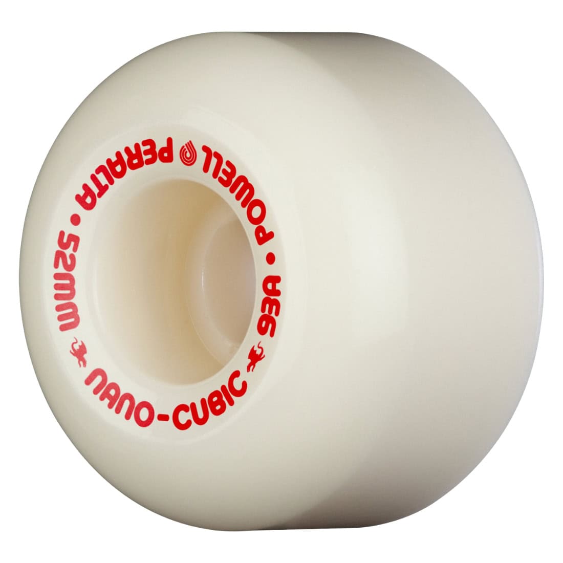 Powell Peralta 52mm 93A Dragon Formula AA Nano Cubic Wheels - White/Red - Skateboard Wheels by Powell Peralta 52mm