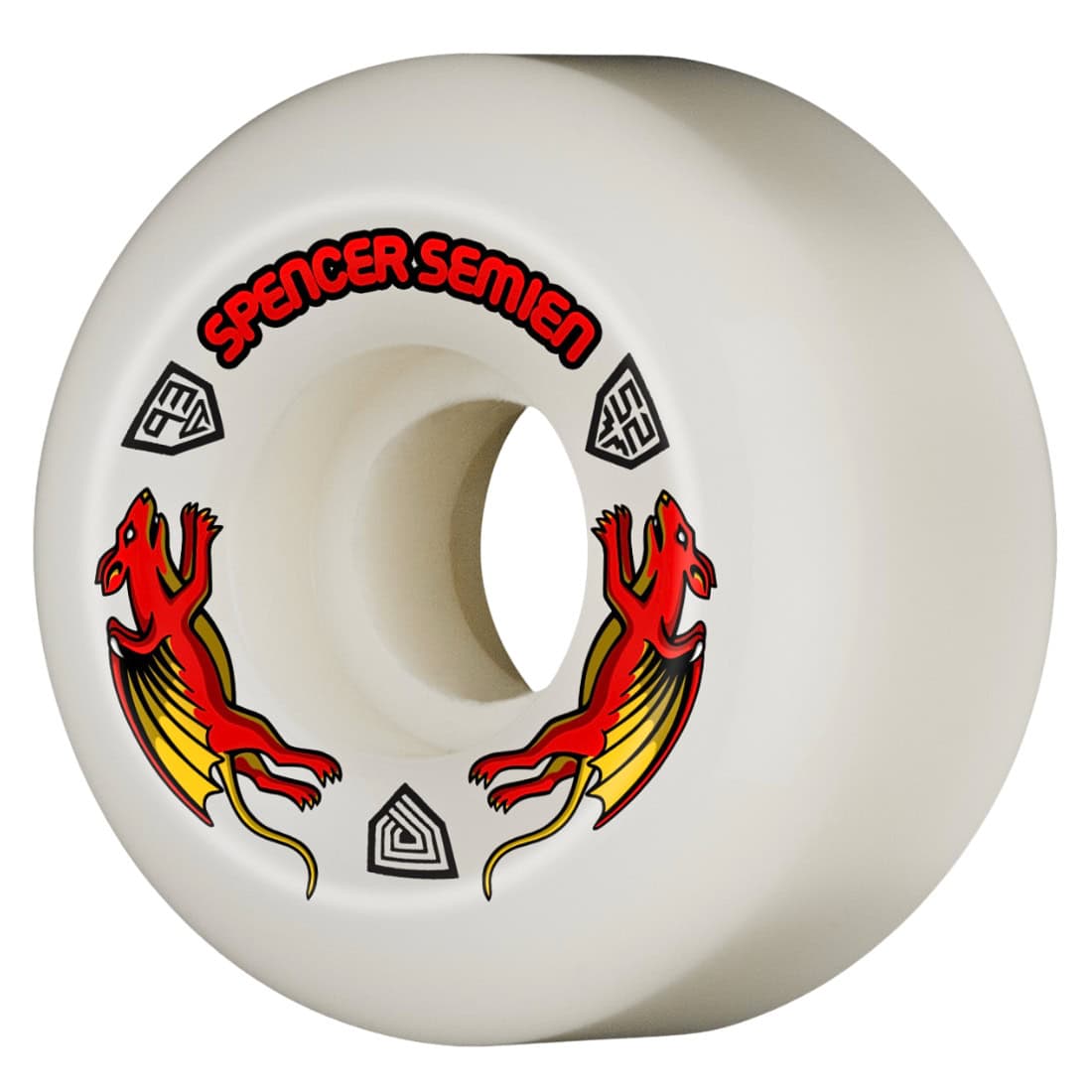 Powell Peralta 53mm Spencer Semien V5 Dragon Formula Nano Rats Skate Wheels - Off White - Skateboard Wheels by Powell Peralta 53mm