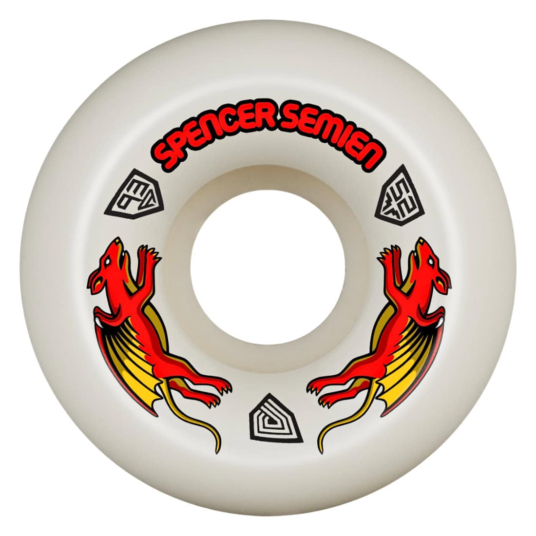 Powell Peralta 53mm Spencer Semien V5 Dragon Formula Nano Rats Skate Wheels - Off White - Skateboard Wheels by Powell Peralta 53mm