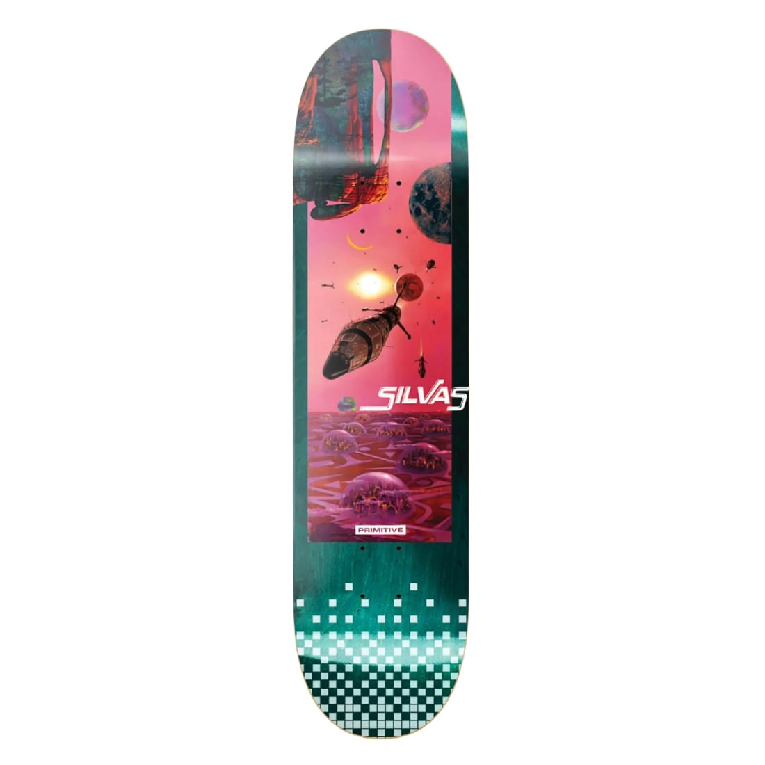 Primitive 8.0 Silvas New Worlds Deck - Multi - Skateboard Deck by Primitive 8.0 inch