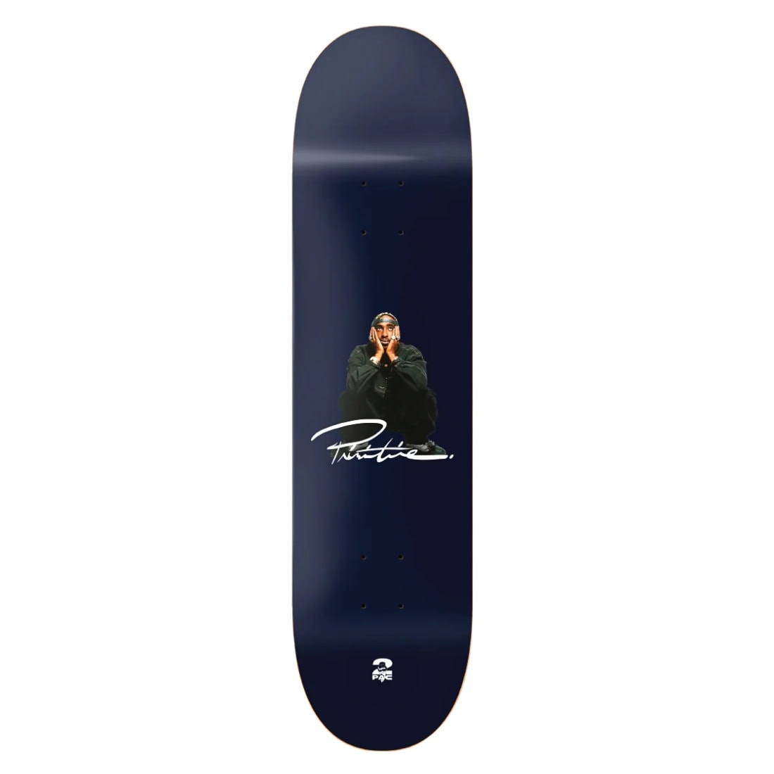 Primitive 8.0 Tupac Shakur Deck - Navy - Skateboard Deck by Primitive 8.0 inch