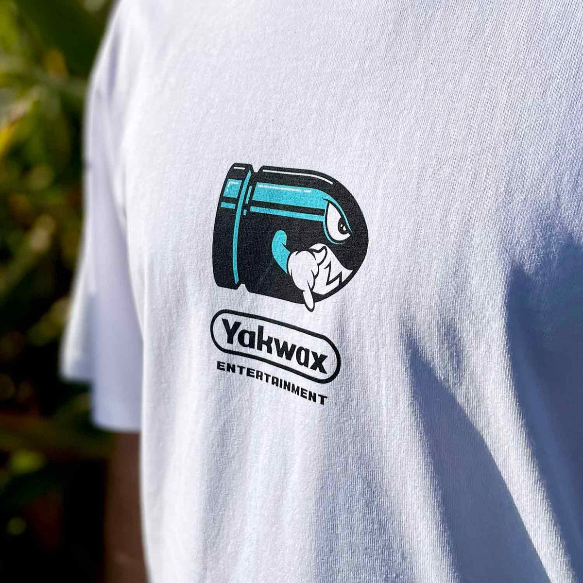 Yakwax Entertainment Bullet T-Shirt - White - Mens Surf Brand T-Shirt by Yakwax
