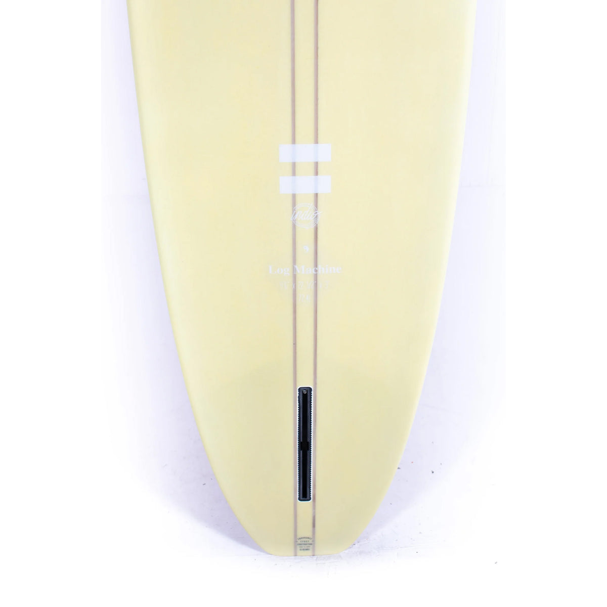Indio 9'6 Log Machine Longboard Surfboard - Cream Flamingo - Longboard by Indio 9ft 6