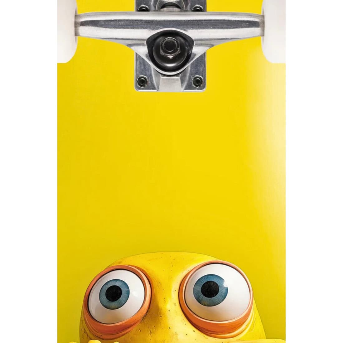 Push 7.25" Peek Over First Push Mini Complete Skateboard - Green/Yellow - Complete Skateboard by Push 7.25 inch (mini)