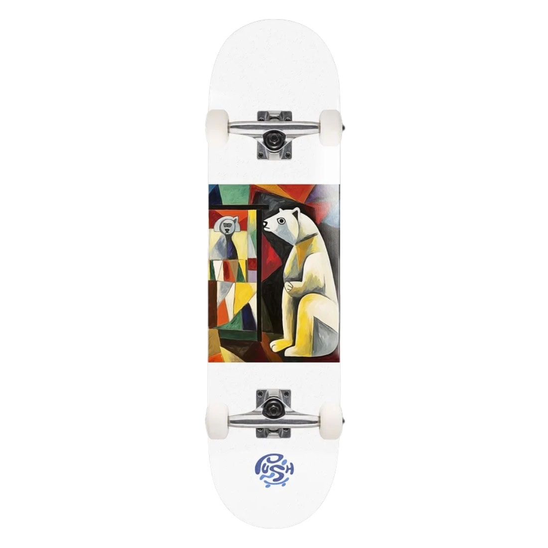 Push 8.0" Canada X MLSL Complete Skateboard - White - Complete Skateboard by Push 8.0 inch