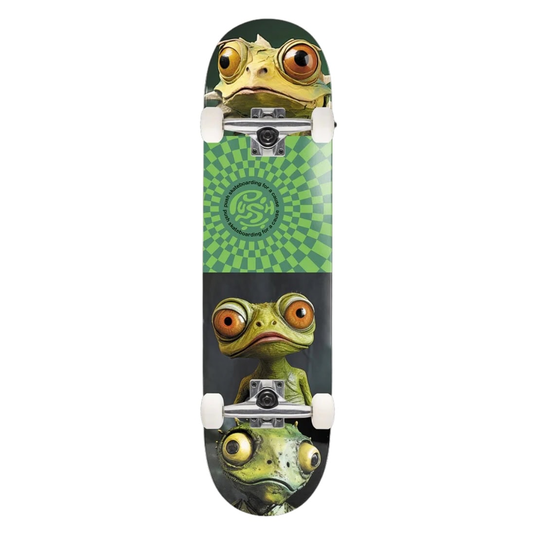 Push 8.0&quot; Gecko First Push Complete Skateboard - Green - Complete Skateboard by Push 8.0 inch