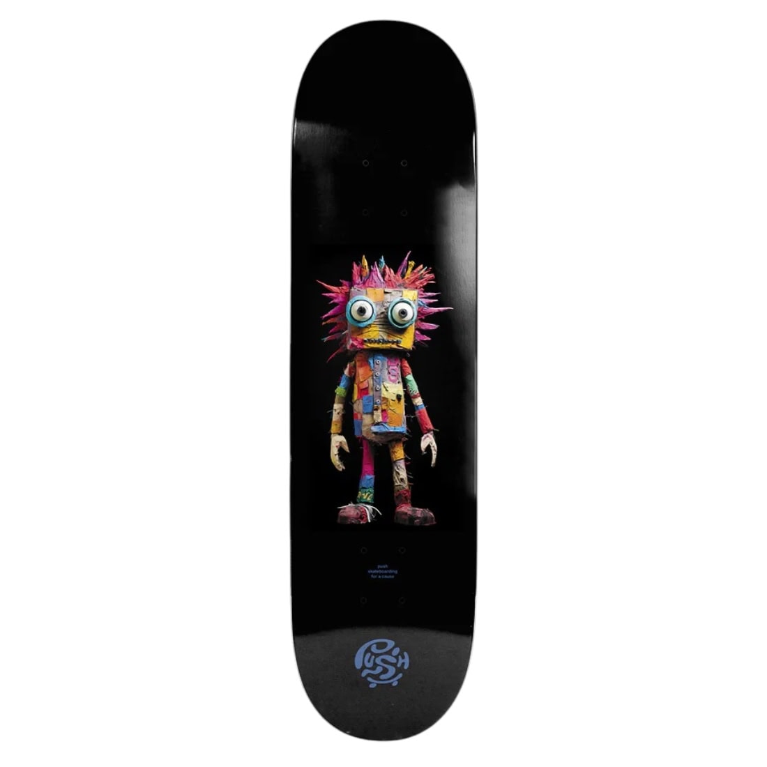 Push 8.0&quot; Rag Doll Guy First Push In-Complete Skateboard - Black - Complete Skateboard by Push 8.0 inch