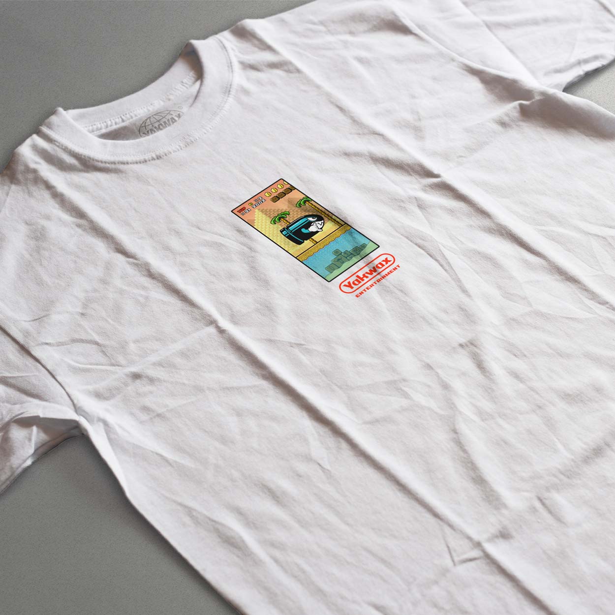 Yakwax Pyramid T-Shirt - White - Mens Graphic T-Shirt by Yakwax