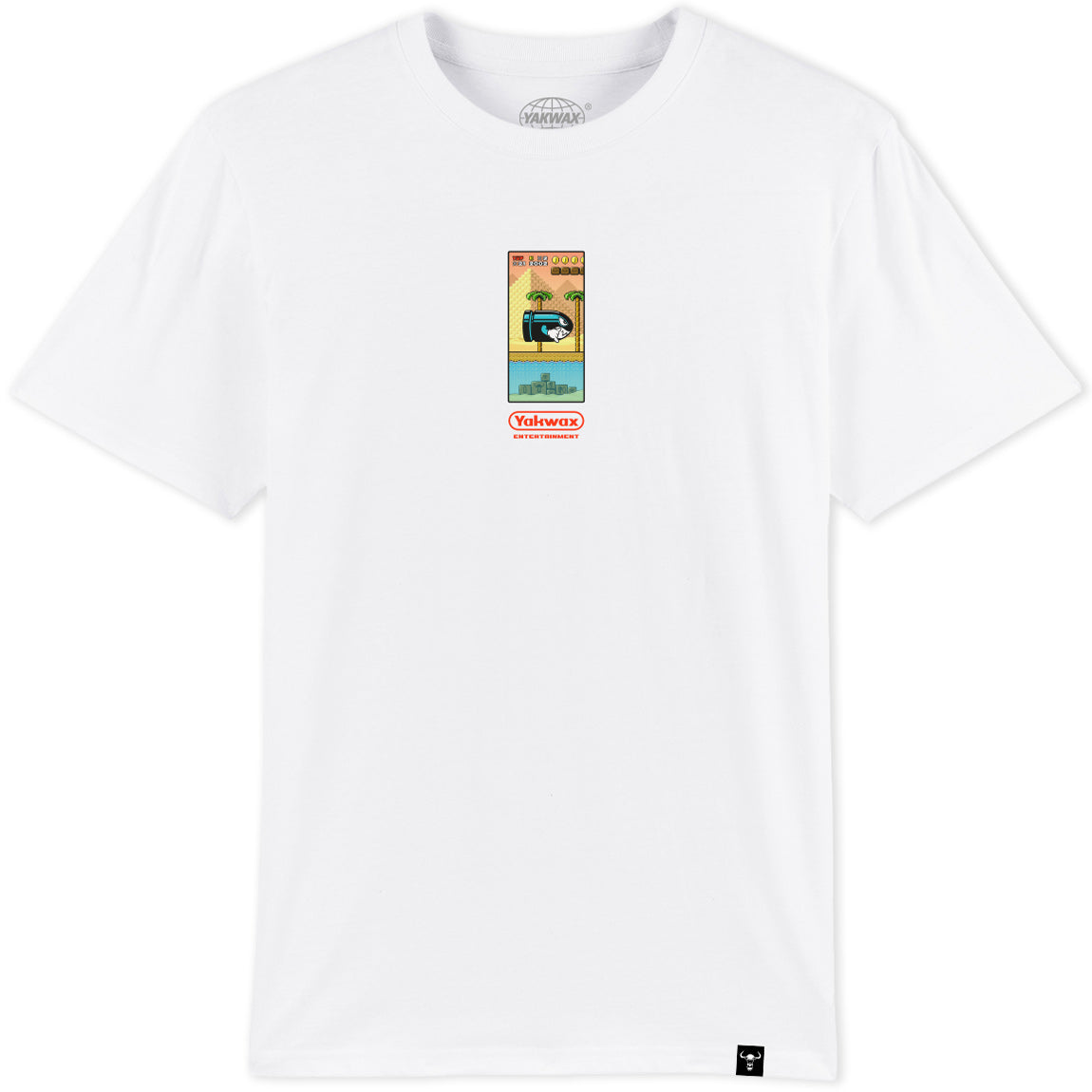 Yakwax Pyramid T-Shirt - White - Mens Graphic T-Shirt by Yakwax