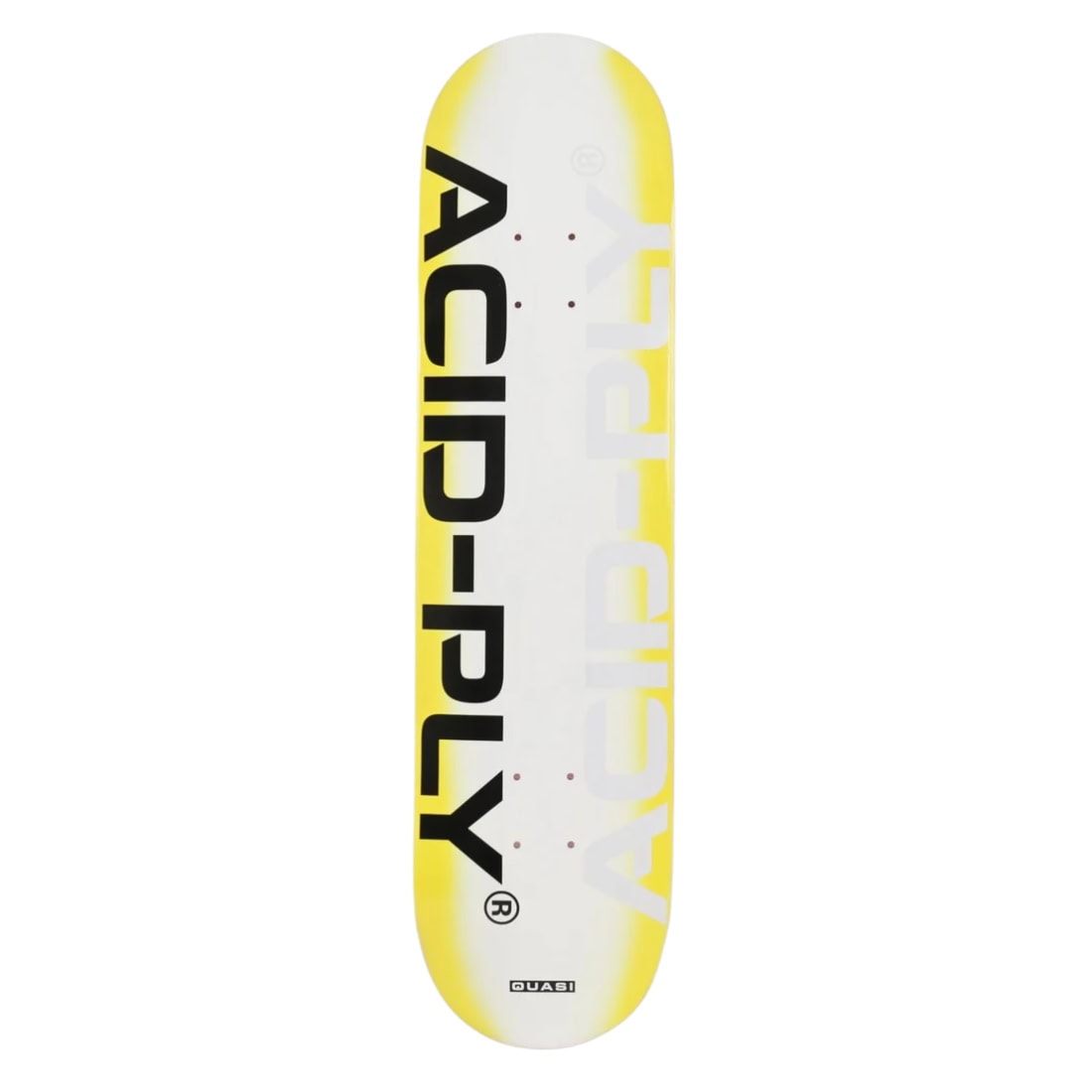 Quasi 8.0&quot; Technology One Deck - Yellow - Skateboard Deck by Quasi 8.0 inch