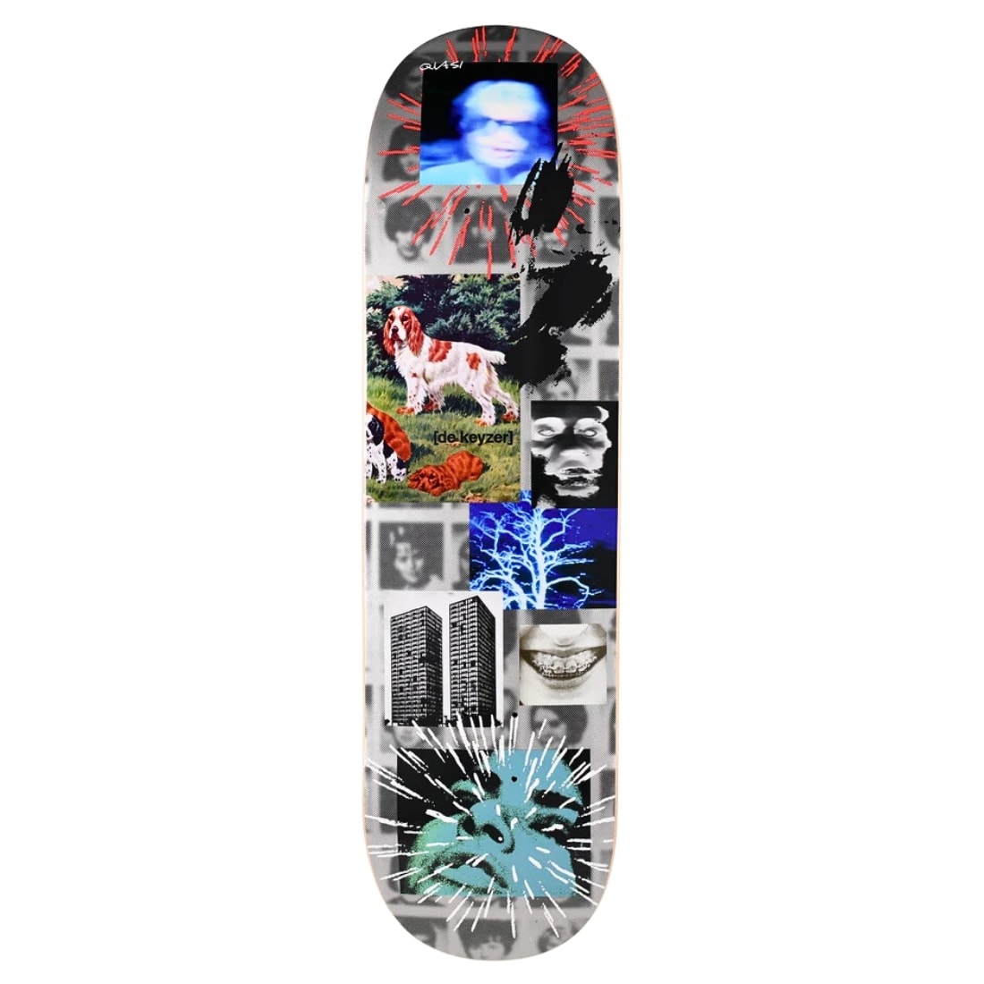 Quasi 8.5&quot; De Keyzer Hard Drive Deck - Multi - Skateboard Deck by Quasi 8.5 inch