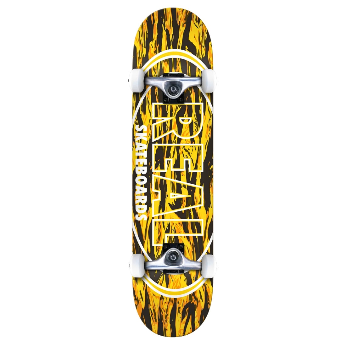Real 7.3" Stealth Oval Mini Complete - Yellow - Complete Skateboard by Real 7.3 inch (mini)