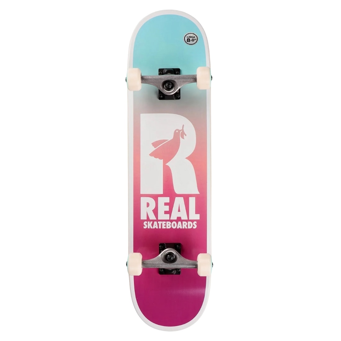 Real 8.0" Be Free Fades Complete Skateboard - Multi - Complete Skateboard by Real 8.0 inch